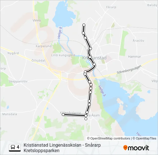 4 Bus Line Map