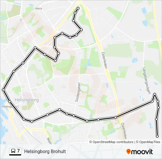 7 Bus Line Map