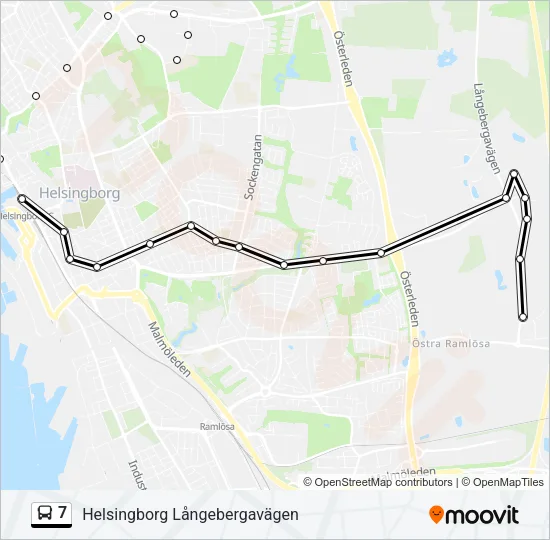 7 Bus Line Map