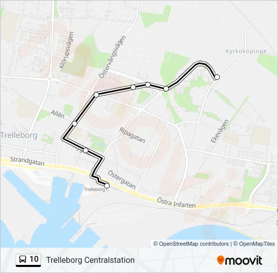 10 Bus Line Map