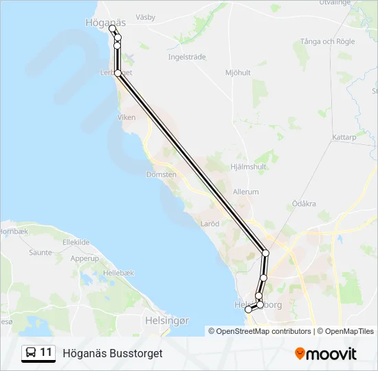 11 Bus Line Map