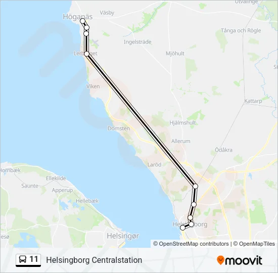 11 Bus Line Map