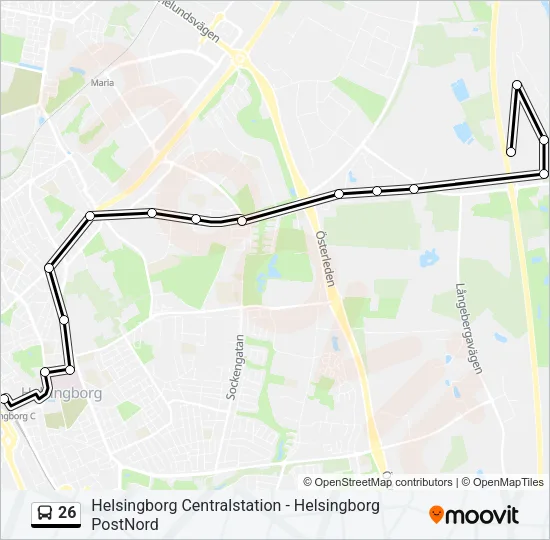 26 Bus Line Map