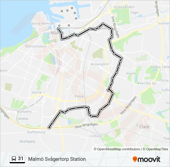 31 Bus Line Map