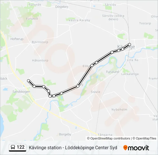 122 Bus Line Map