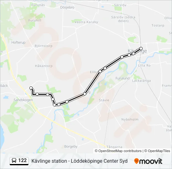 122 Bus Line Map