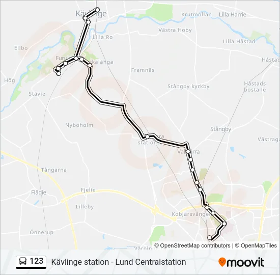 123 Bus Line Map