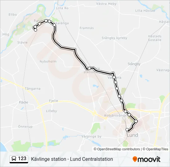 123 Bus Line Map
