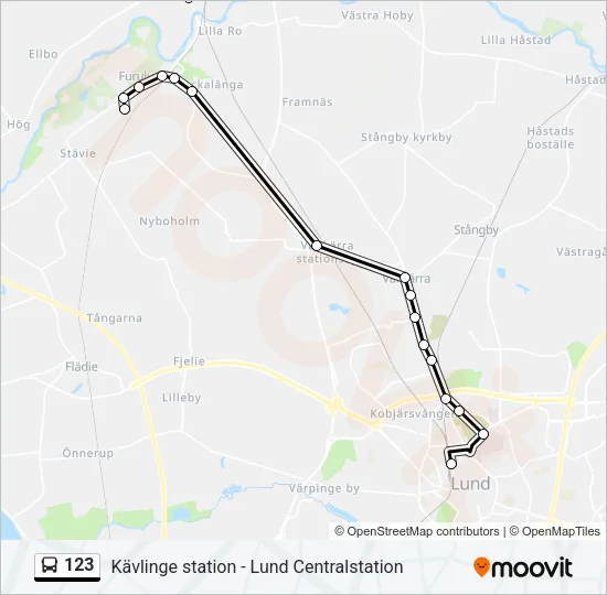 123 Bus Line Map