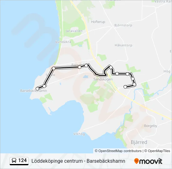 124 Bus Line Map