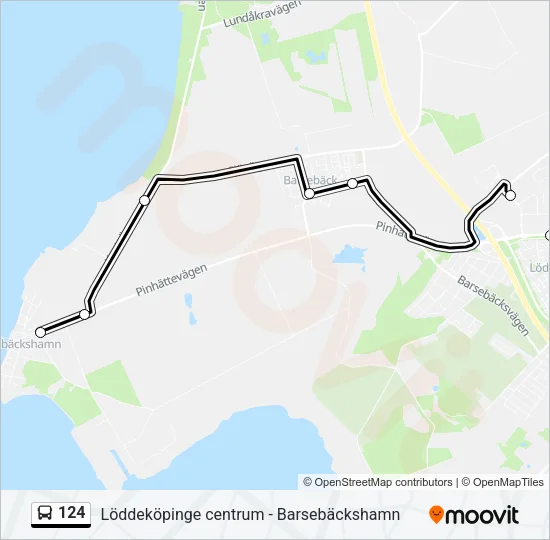 124 Bus Line Map