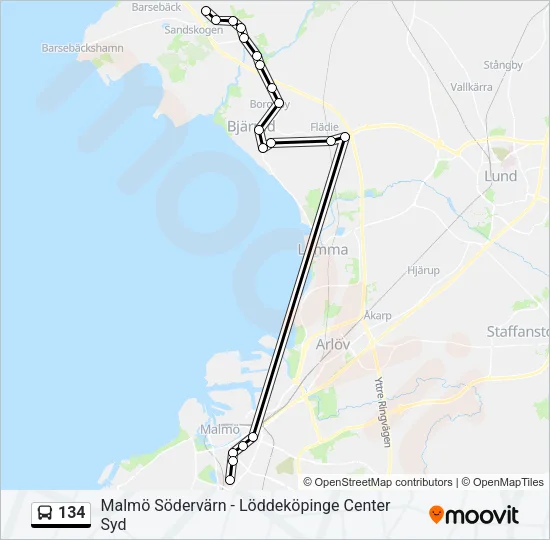 134  Line Map