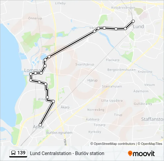 139 Bus Line Map