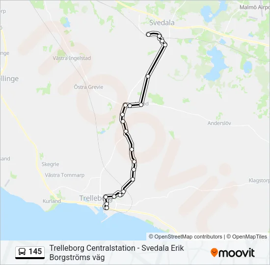 145  Line Map