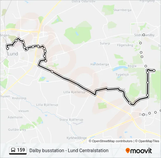 159 Bus Line Map