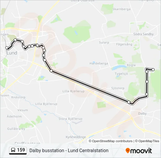159 Bus Line Map