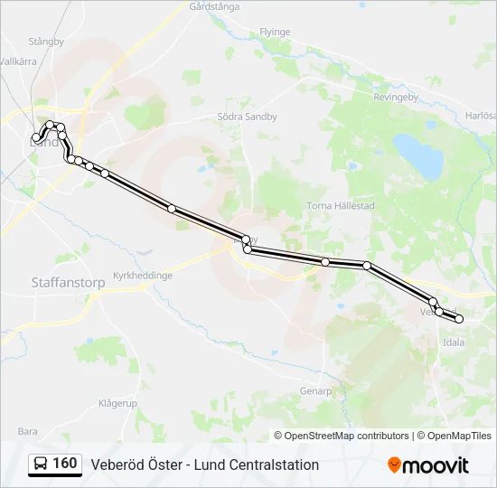 160  Line Map