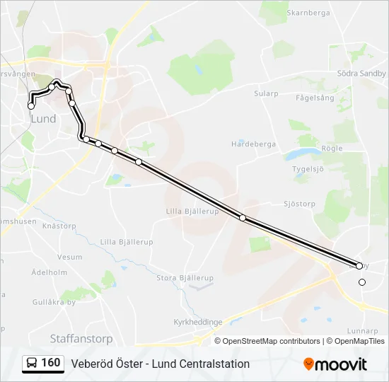 160  Line Map