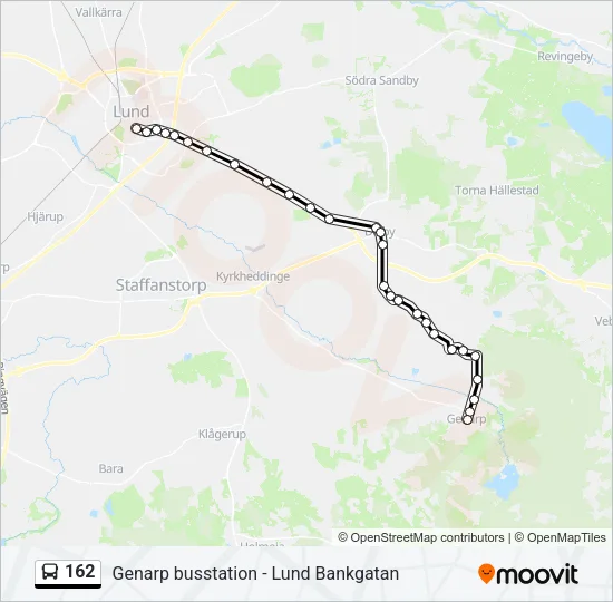 162 Bus Line Map