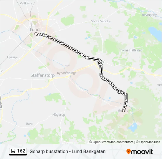 162 Bus Line Map
