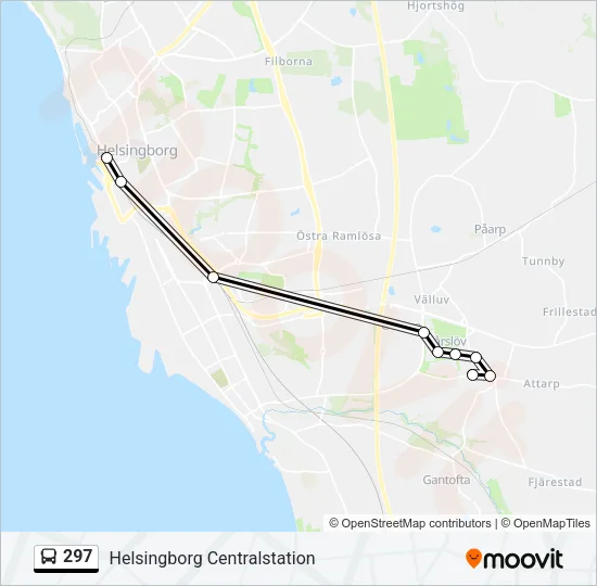 297 Bus Line Map