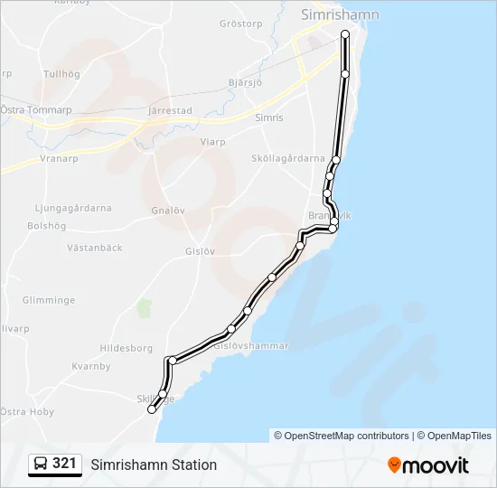 321 Bus Line Map