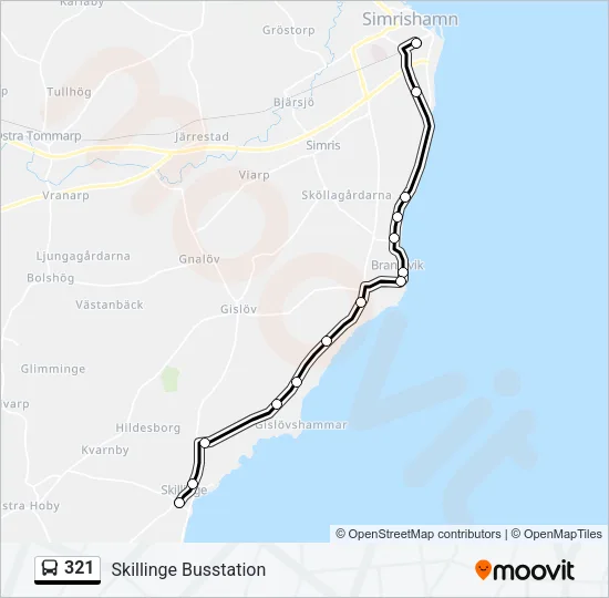 321 Bus Line Map