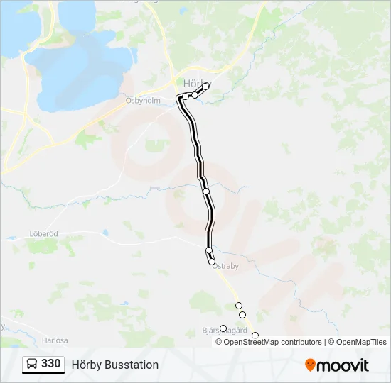 330 Bus Line Map