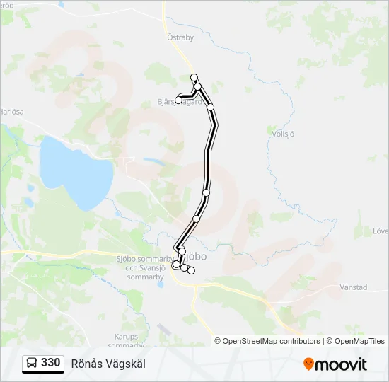 330 Bus Line Map