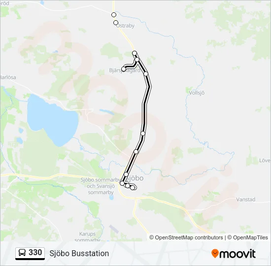 330 Bus Line Map