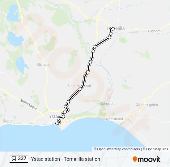 337 Bus Line Map
