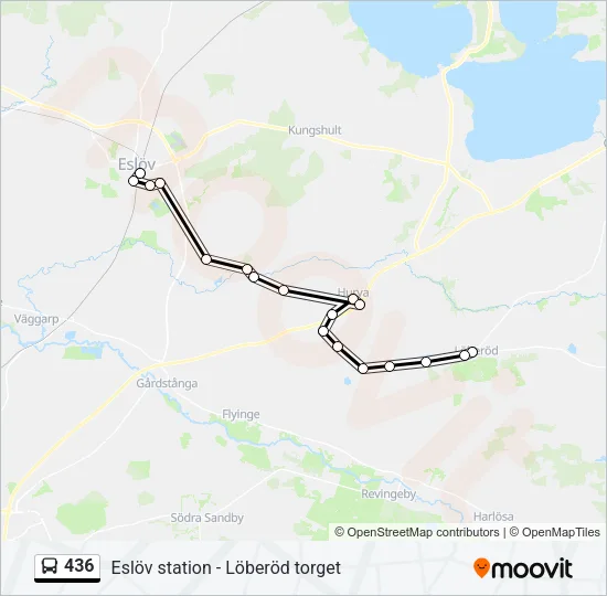 436 Bus Line Map