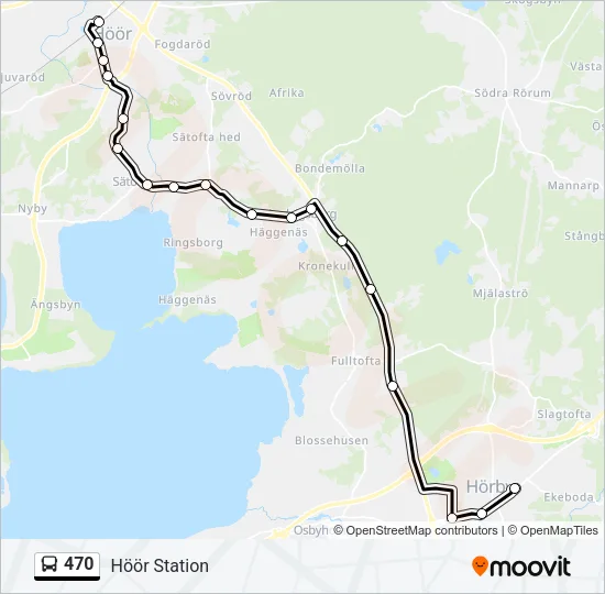 470 Bus Line Map