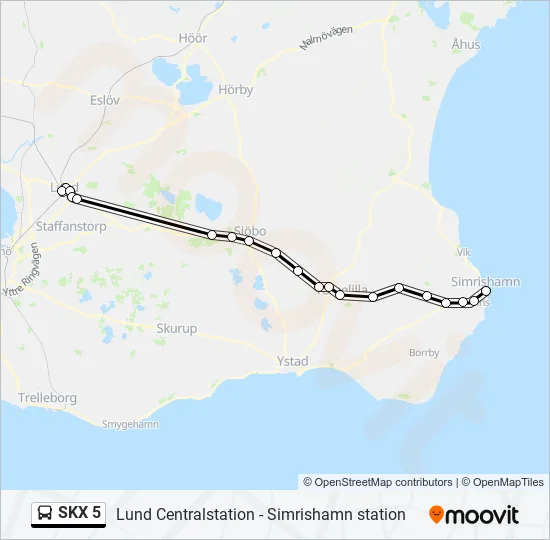 SKX 5  Line Map