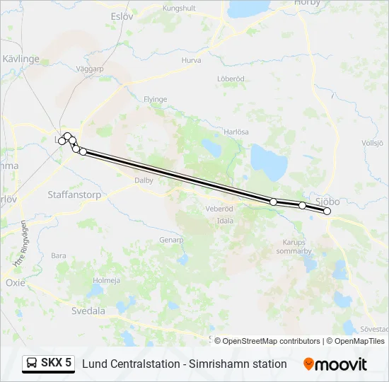 SKX 5  Line Map