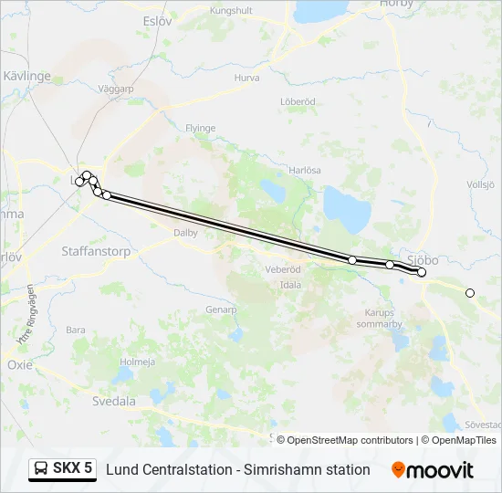 SKX 5  Line Map