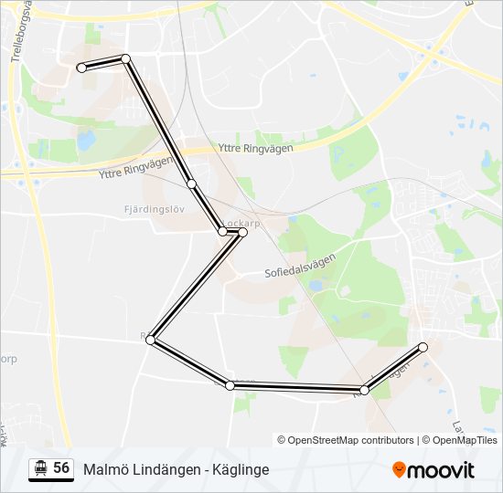 56 cable car Line Map