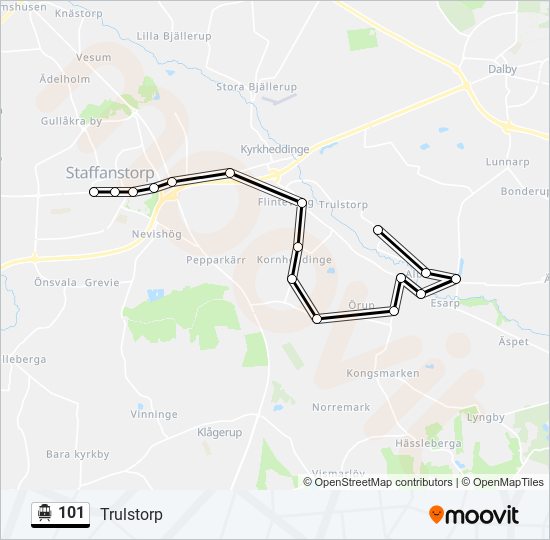 101 cable car Line Map