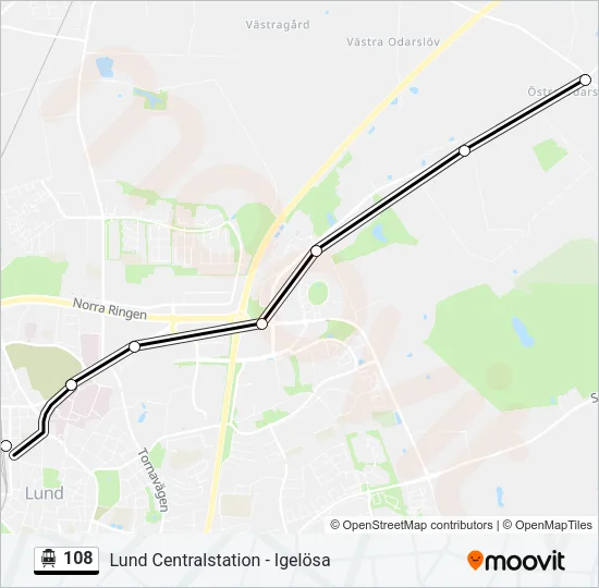 108 Cable Car Line Map
