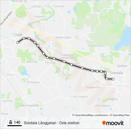 140 Cable Car Line Map