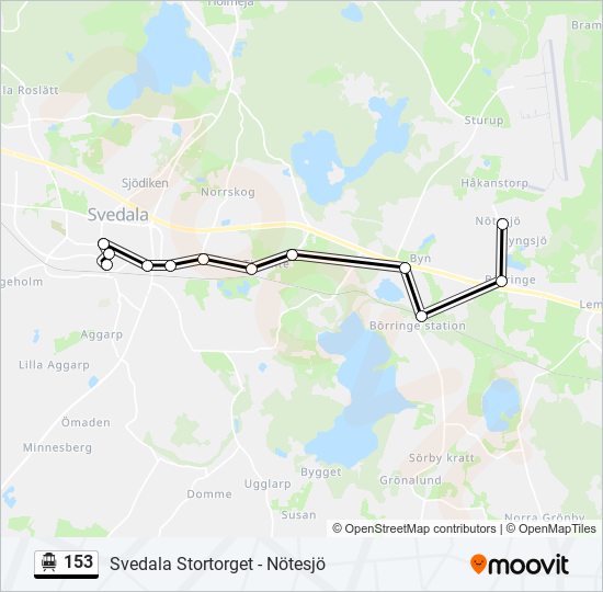 153 cable car Line Map