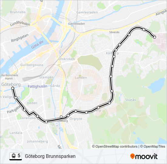 5 light rail Line Map