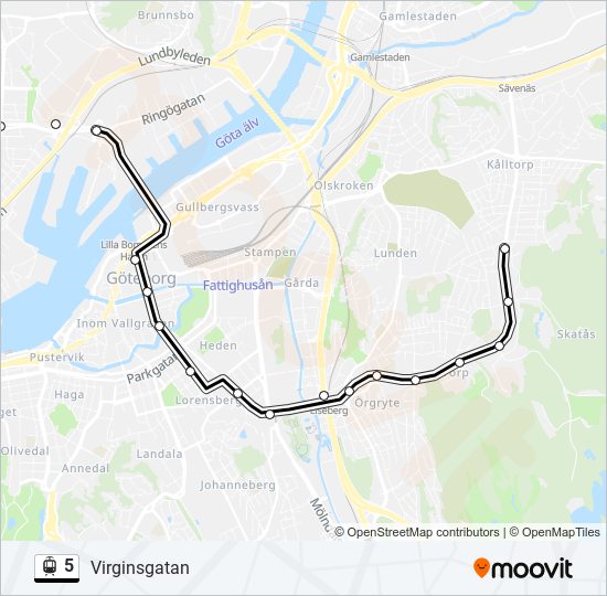 5 light rail Line Map