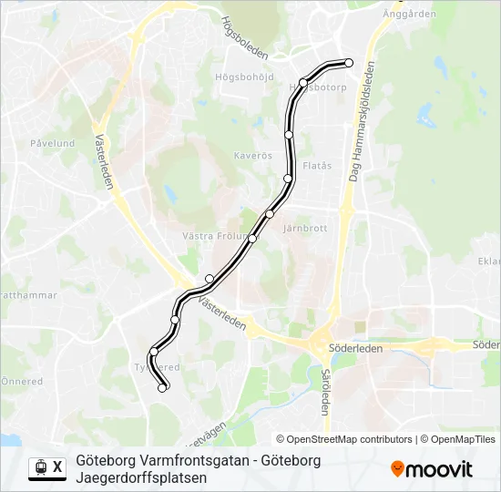 X  Line Map