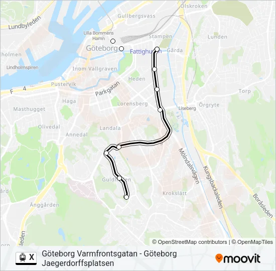 X  Line Map