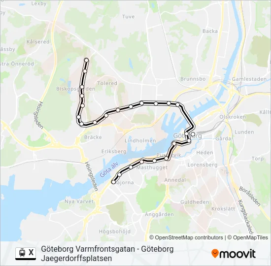 X  Line Map