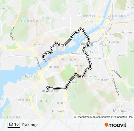16  Line Map
