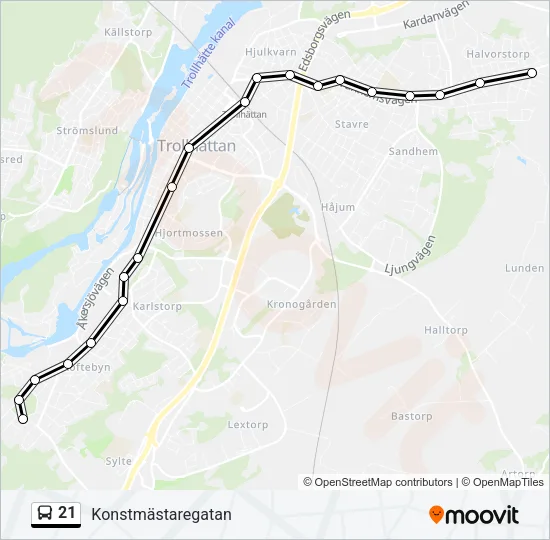 21  Line Map