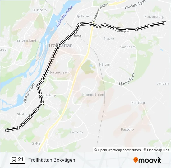 21  Line Map
