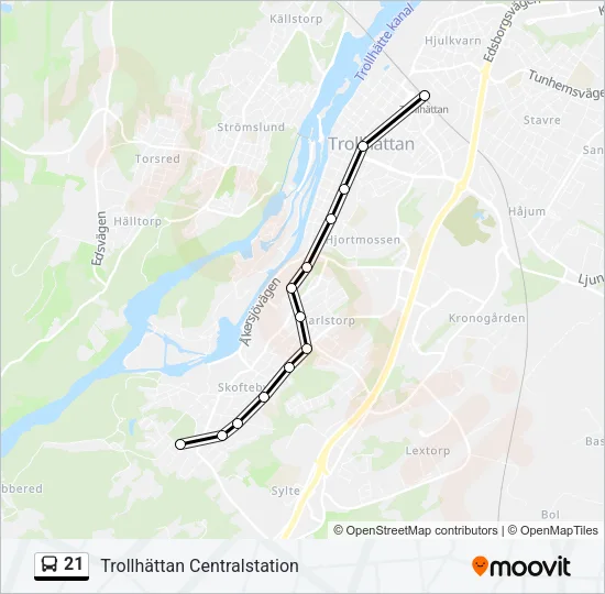 21  Line Map
